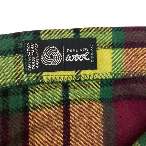 Vintage Neiman Marcus Laird-Portch Of Scotland Tartan Wool Kilt Wrap Skirt - S/M - Picture 4 of 7